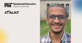 Left: Residential Education logo, text that says xTalk; Right: Headshot of Mohamed Abdelhafez